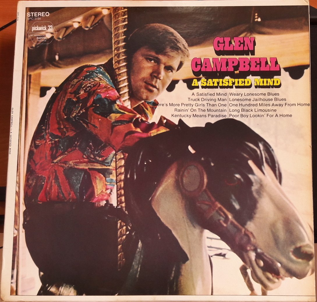 GLEN CAMPBELL - A SATISFIED MIND - 2.EL PLAK