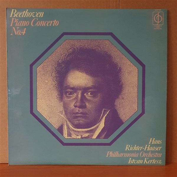 BEETHOVEN: PIANO CONCERTO NO.4 / HANS RICHTER-HAASER, PHILHARMONIA ORCHESTRA, ISTVAN KERTESZ - LP 2.EL PLAK