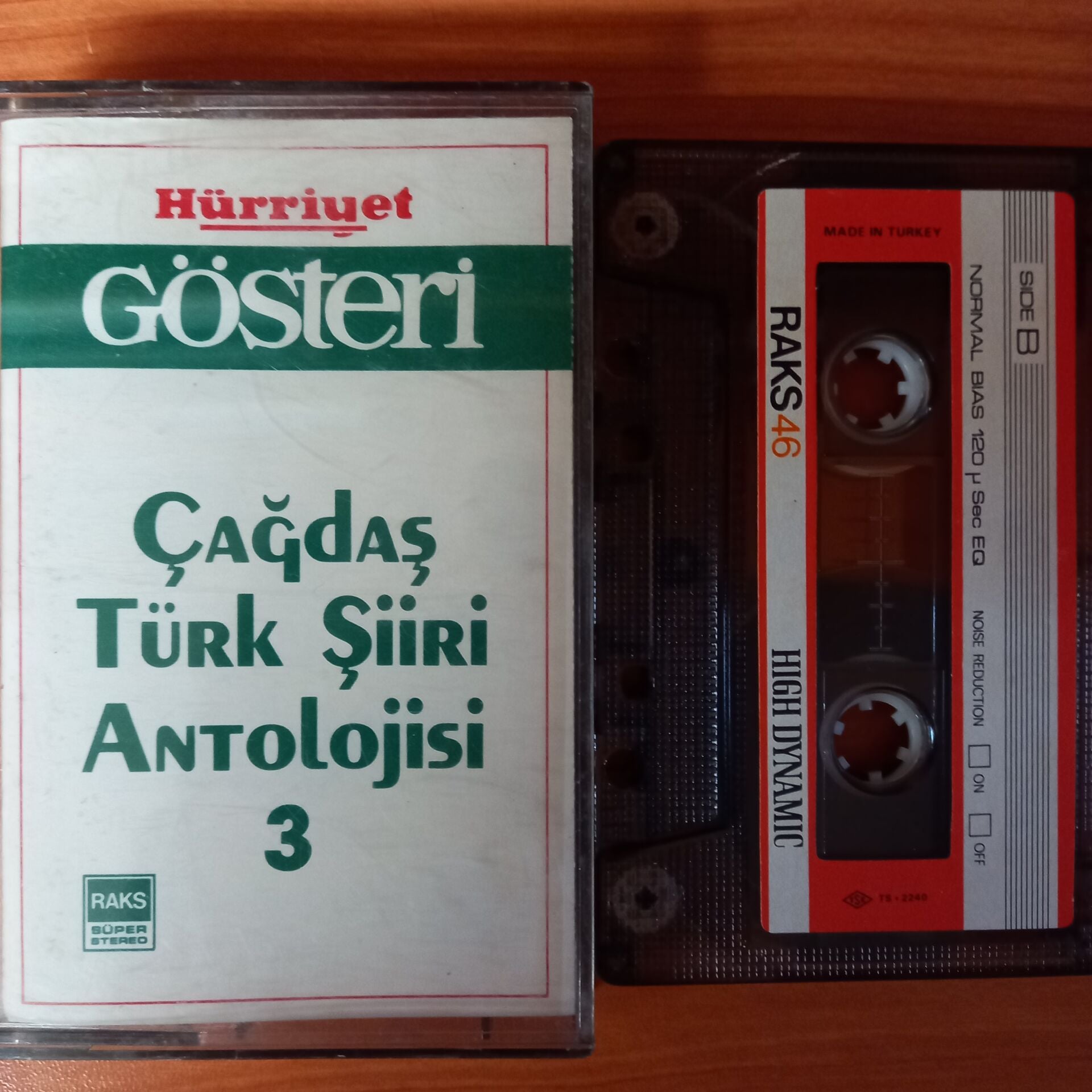 ÇAĞDAŞ TÜRK ŞİİRİ ANTOLOJİSİ 3 / HÜRRİYET - KASET 2.EL
