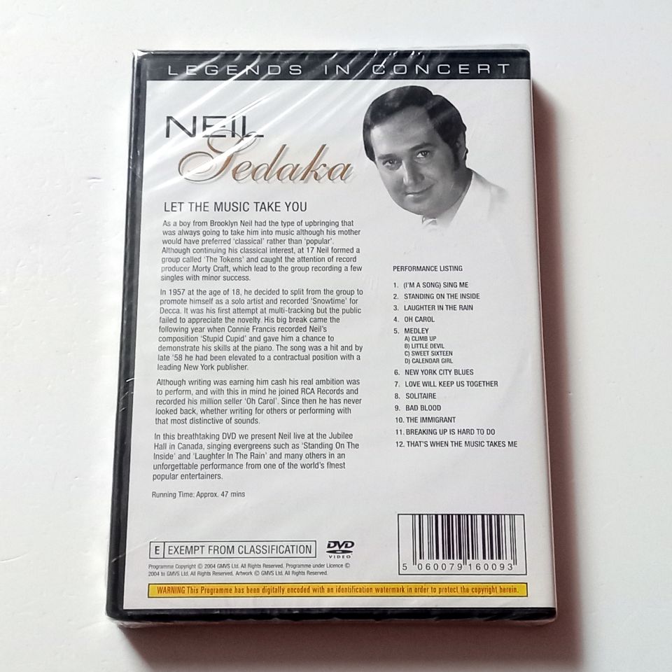NEAL SEDAKA - LET THE MUSIC TAKE YOU  - DVD  AMBALAJINDA SIFIR