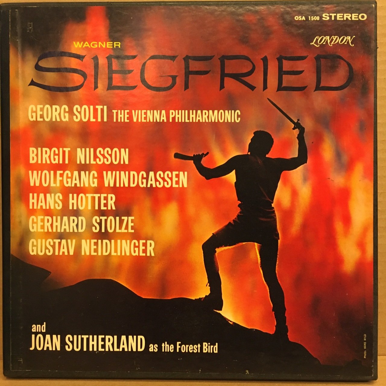 WAGNER SIEGFRIED BIRGIT NILSSON GEORG SOLTI 1963 2.EL 5LP BOXSET