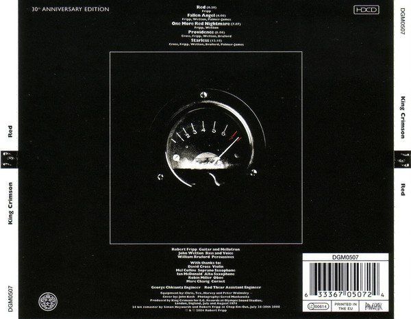 KING CRIMSON - RED (1974) - HDCD REMASTERED 2004 REISSUE JEWEL CASE AMBALAJINDA SIFIR