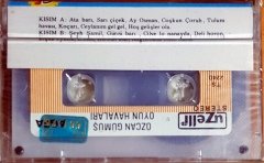 ÖZCAN GÜMÜŞ / ARTVİN YÖRESİNDEN AKORDİONLA OYUN HAVALARI (1987) UZELLİ KASET SIFIR