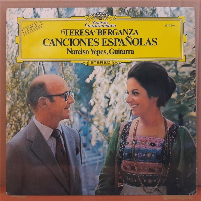 TERESA BERGANZA - CANCIONES ESPAÑOLAS, NARCISO YEPES (1974) - PLAK 2.EL DEUTSCHE GRAMMOPHON