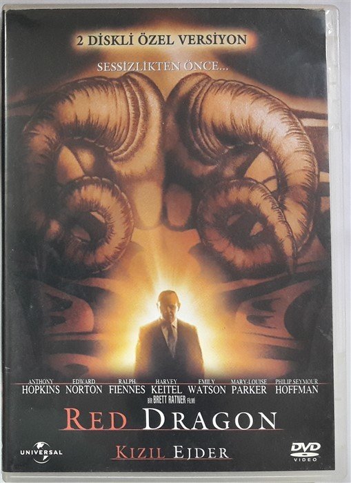 RED DRAGON - KIZIL EJDER - ANTHONY HOPKINS - EDWARD NORTON - RALPH FIENNES - 2DVD 2.EL