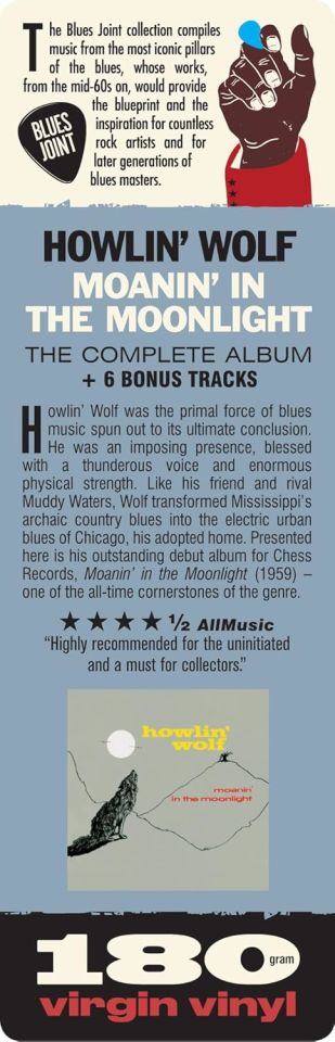 HOWLIN' WOLF - MOANIN' IN THE MOONLIGHT (1959) - LP 180GR 2024 EDITION SIFIR PLAK