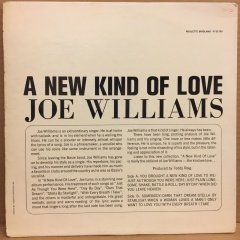 JOE WILLIAMS - A NEW KIND OF LOVE 1963 LP 2.EL PLAK