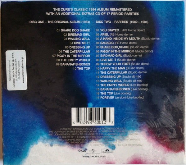 THE CURE - THE TOP (1984) - 2xCD 2005 DELUXE EDITION DIGIPAK AMBALAJINDA SIFIR