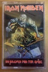 IRON MAIDEN NO PRAYER FOR DYING CASSETTE MADE IN TURKEY TRANSPARENT,WHITE LETTERS,PINK BANDEROLE ''NEW''