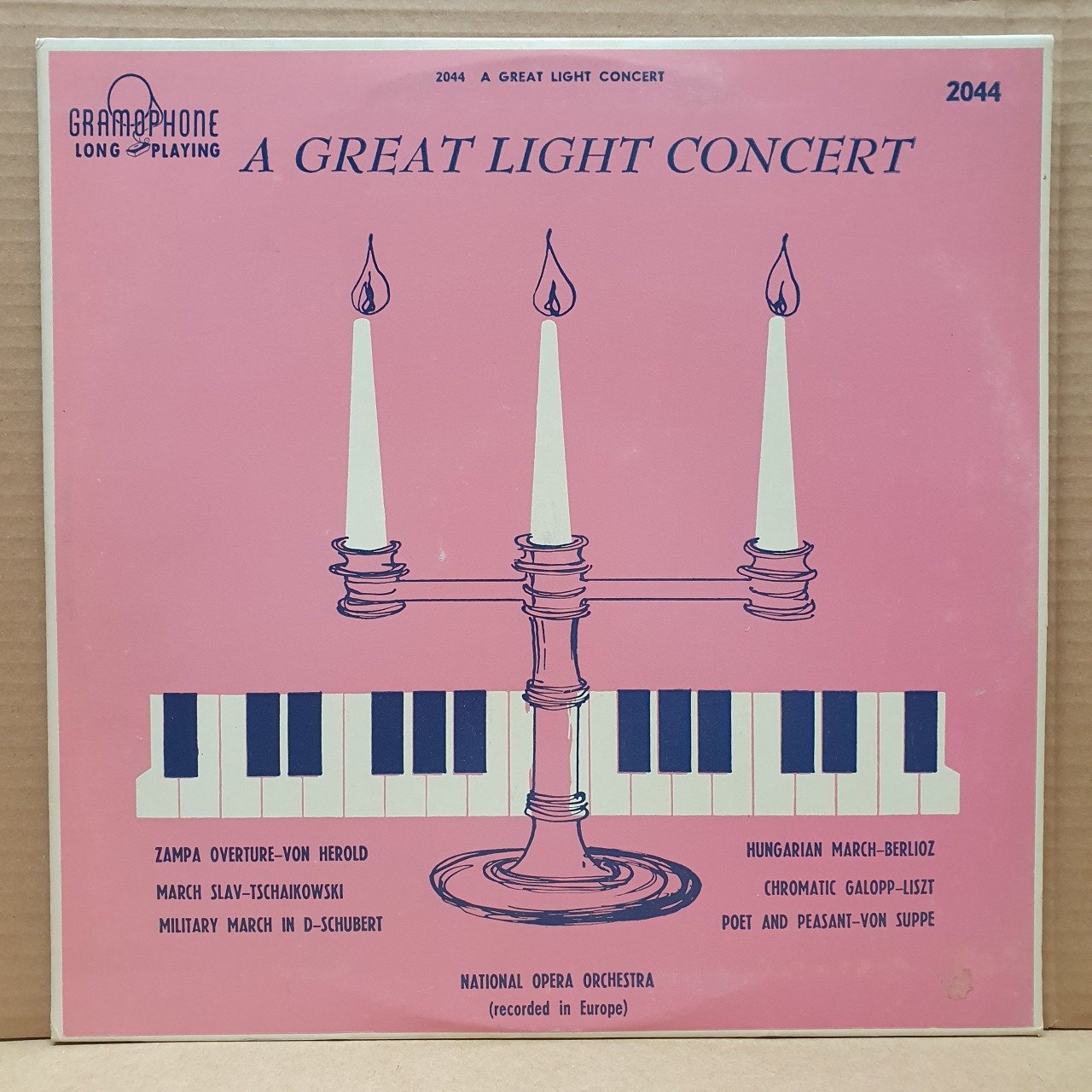 A GREAT LIGHT CONCERT / SHUBERT, BERLIOZ, LISZT, TCHAIKOVSKY (1953) - LP 2.EL PLAK