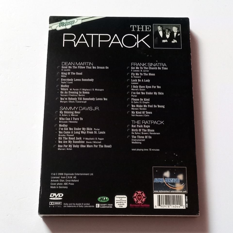 DEAN MARTIN, SAMMY DAVIS JR. & FRANK SINATRA - THE RATPACK  - DVD SLIPCASE 2.EL
