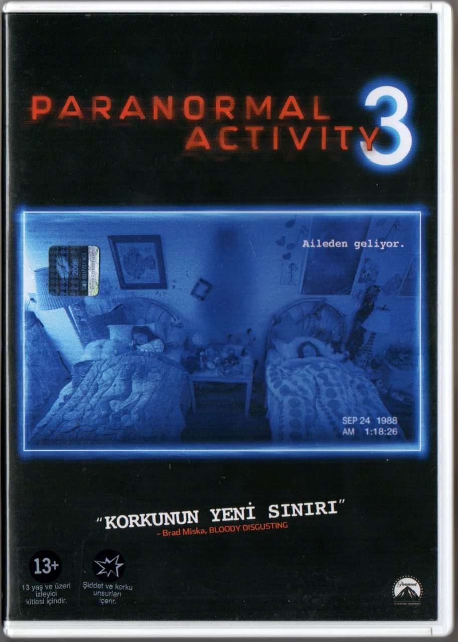 PARANORMAL ACTIVITY 3 -  DVD 2.EL