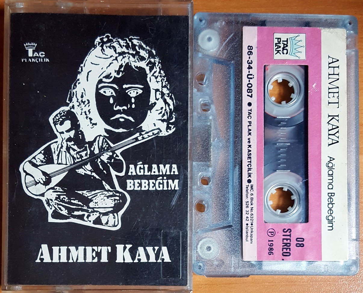 AHMET KAYA - AĞLAMA BEBEĞİM (1986) TAÇ PLAK KASET 2.EL