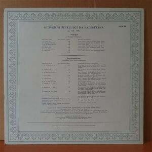 GIOVANNI PIERLUIGI DA PALESTRINA: MADRIGALI E RICERCARI / REGENSBURGER DOMCHOR, HANS SCHREMS, ENSEMBLE MUSICA ANTIQUA, RENE CLEMENCIC (1968) - LP 2.EL PLAK