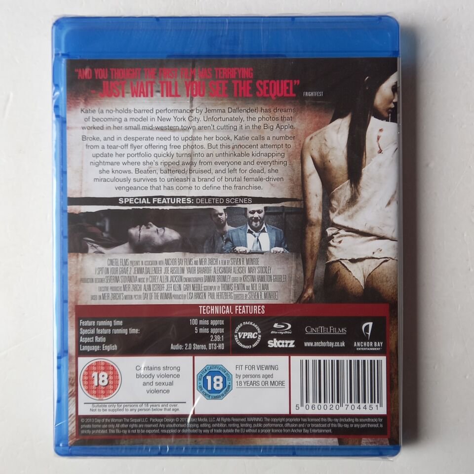 I SPIT ON YOUR GRAVE 2 - BLU-RAY AMBALAJINDA SIFIR