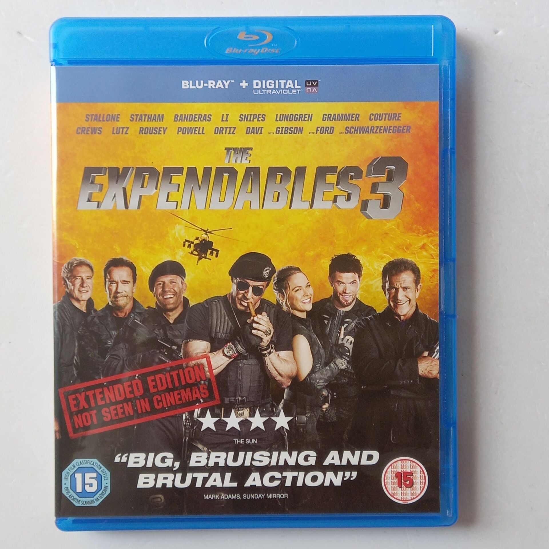 THE EXPENDABLES 3 / EXTENDED EDITION - SYLVESTER STALLONE, JASON STATHAM, HARRISON FORD - BLU-RAY 2.EL