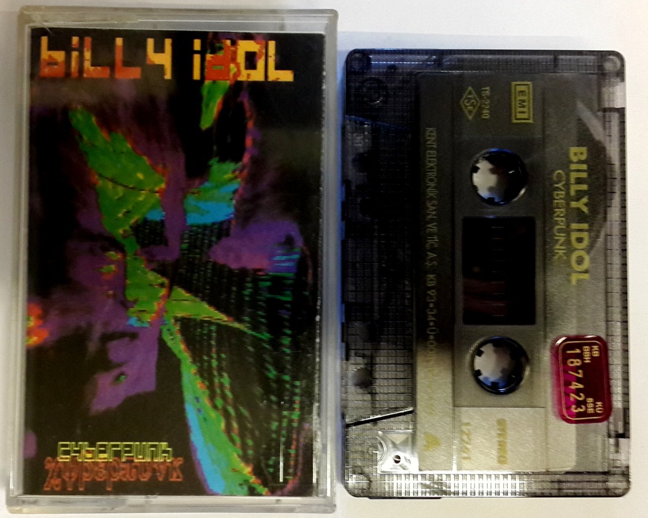 BILLY IDOL CYBERPUNK CASSETTE 1993 MADE IN TURKEY ''USED''