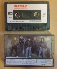 IRON MAIDEN NO PRAYER FOR DYING CASSETTE 1990 MADE IN TURKEY PAPER LABEL,YELLOW BANDEROLE ''USED''