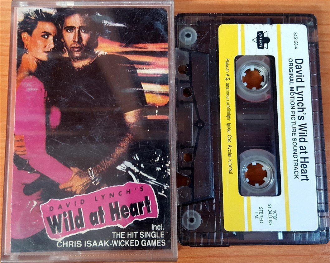 WILD AT HEART - SOUNDTRACK DAVID LYNCH (1991) PLAKSAN CASSETTE MADE IN TURKEY ''USED'' PAPER LABEL