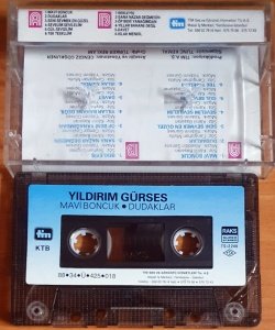 YILDIRIM GÜRSES - MAVİ BONCUK / DUDAKLAR (1988) - KASET 2.EL