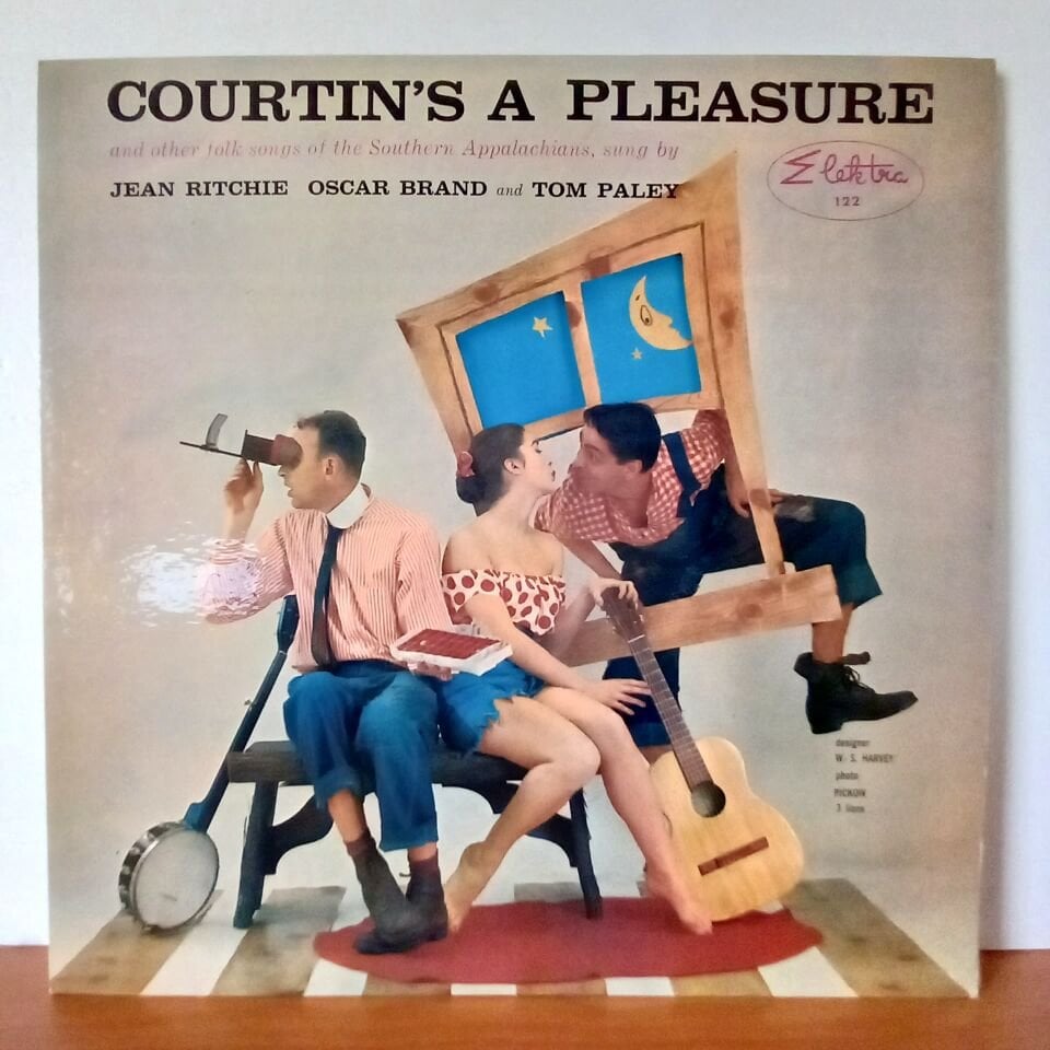 JEAN RITCHIE, OSCAR BRAND AND TOM PALEY – COURTIN\'S A PLEASURE (1957) - LP 2.EL PLAK