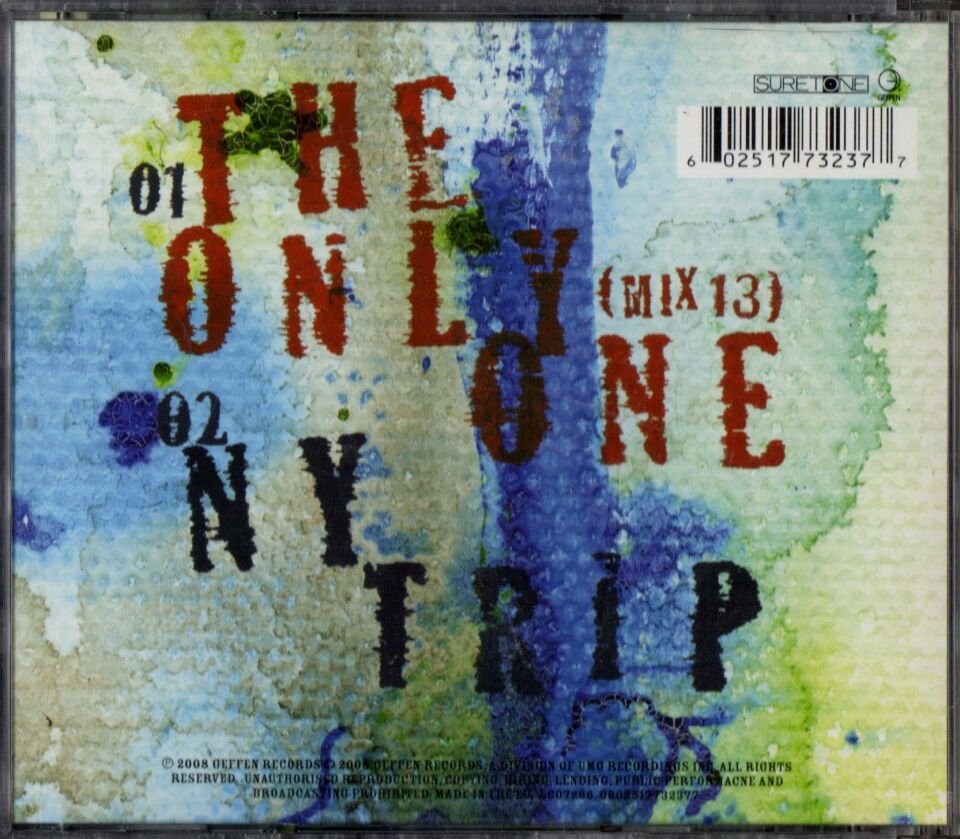 THE CURE - THE ONLY ONE (2008) - CD SINGLE 2.EL