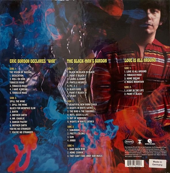 ERIC BURDON & WAR – THE COMPLETE VINYL COLLECTION (2022) - 4LP COLORED LIMITED EDITION BOX SET SIFIR PLAK