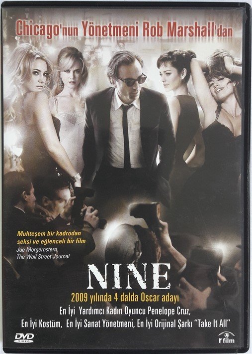 NINE - DANIEL DAY-LEWIS - MARION COTILLARD - NICOLE KIDMAN - PENÉLOPE CRUZ - KATE HUDSON - ROB MARSHALL - DVD SIFIR