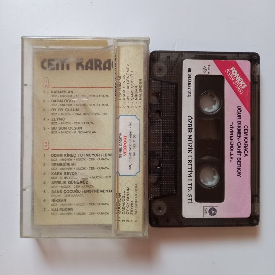 CEM KARACA - ÖZGÜRLÜK RESİTALİ / 25. YIL (1990) - KASET 2.EL