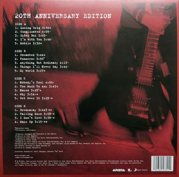 AVRIL LAVIGNE - LET GO (2002) - 2LP 2023 EDITION GATEFOLD SIFIR PLAK