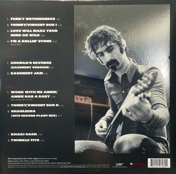 FRANK ZAPPA - FUNKY NOTHINGNESS / LOST RECORDINGS FROM 1970 (2023) - 2LP 180GR GATEFOLD SIFIR PLAK