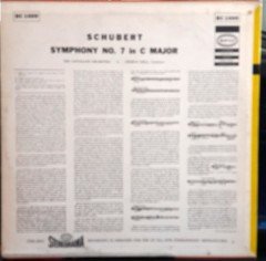 SCHUBERT: SYMPHONY NO.7, CLEVELAND ORCHESTRA, GEORGE SZELL - PLAK 2.EL