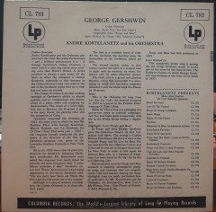 ANDRE KOSTELANETZ - GERSHWIN CUBAN OVERTURE - PLAK 2.EL