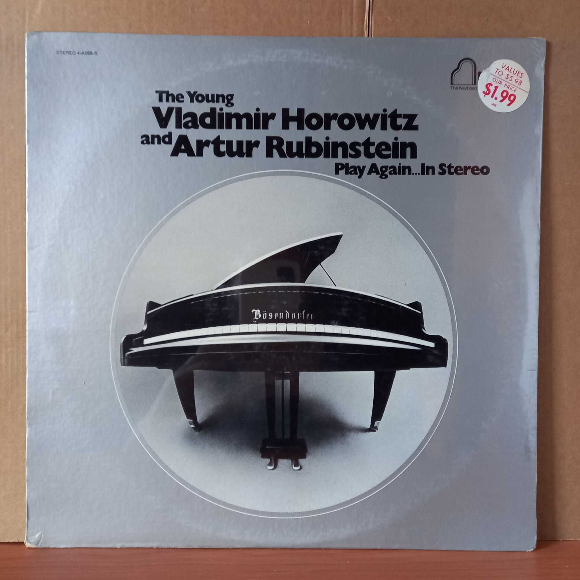 THE YOUNG VLADIMIR HOROWITZ AND ARTUR RUBINSTEIN PLAY AGAIN IN STEREO / BACH, CHOPIN, RACHMANINOFF, ALBENIZ, LISZT - LP DÖNEM BASKISI SIFIR PLAK