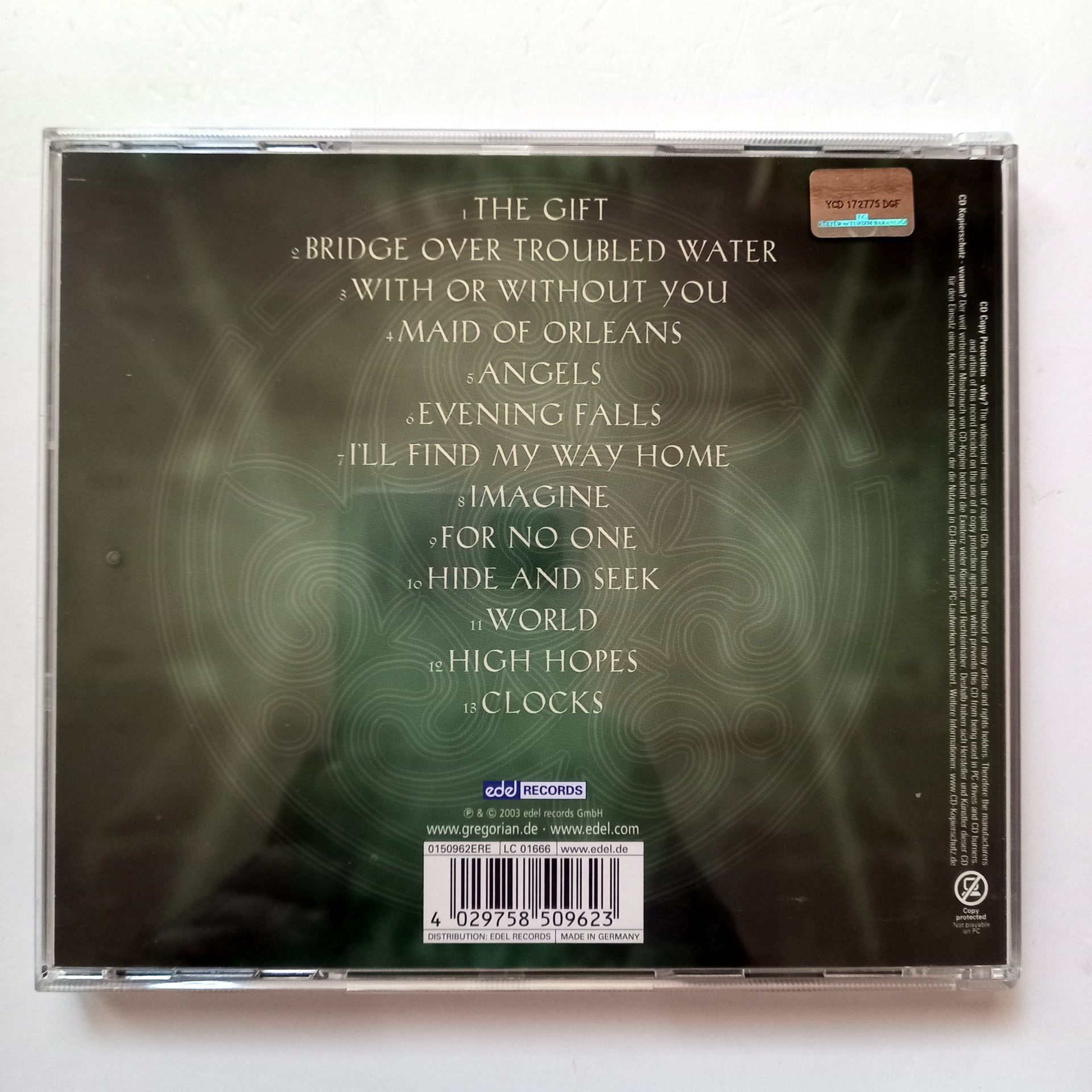 GREGORIAN – MASTERS OF CHANT CHAPTER IV (2003) - CD 2.EL