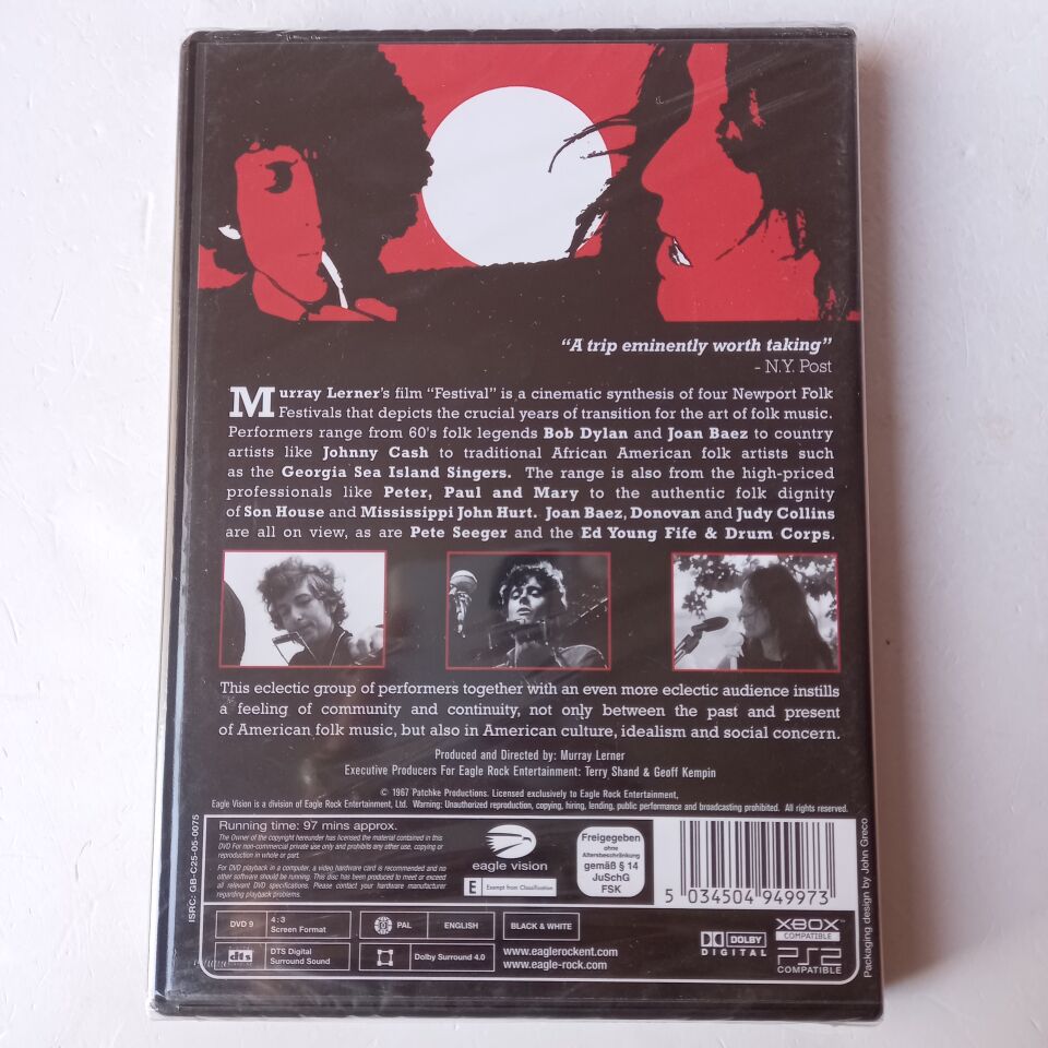 FESTIVAL! / A FILM BY MURRAY LERNER, FILMED AT THE NEWPORT FOLK FESTIVAL (2005) - DVD AMBALAJINDA SIFIR