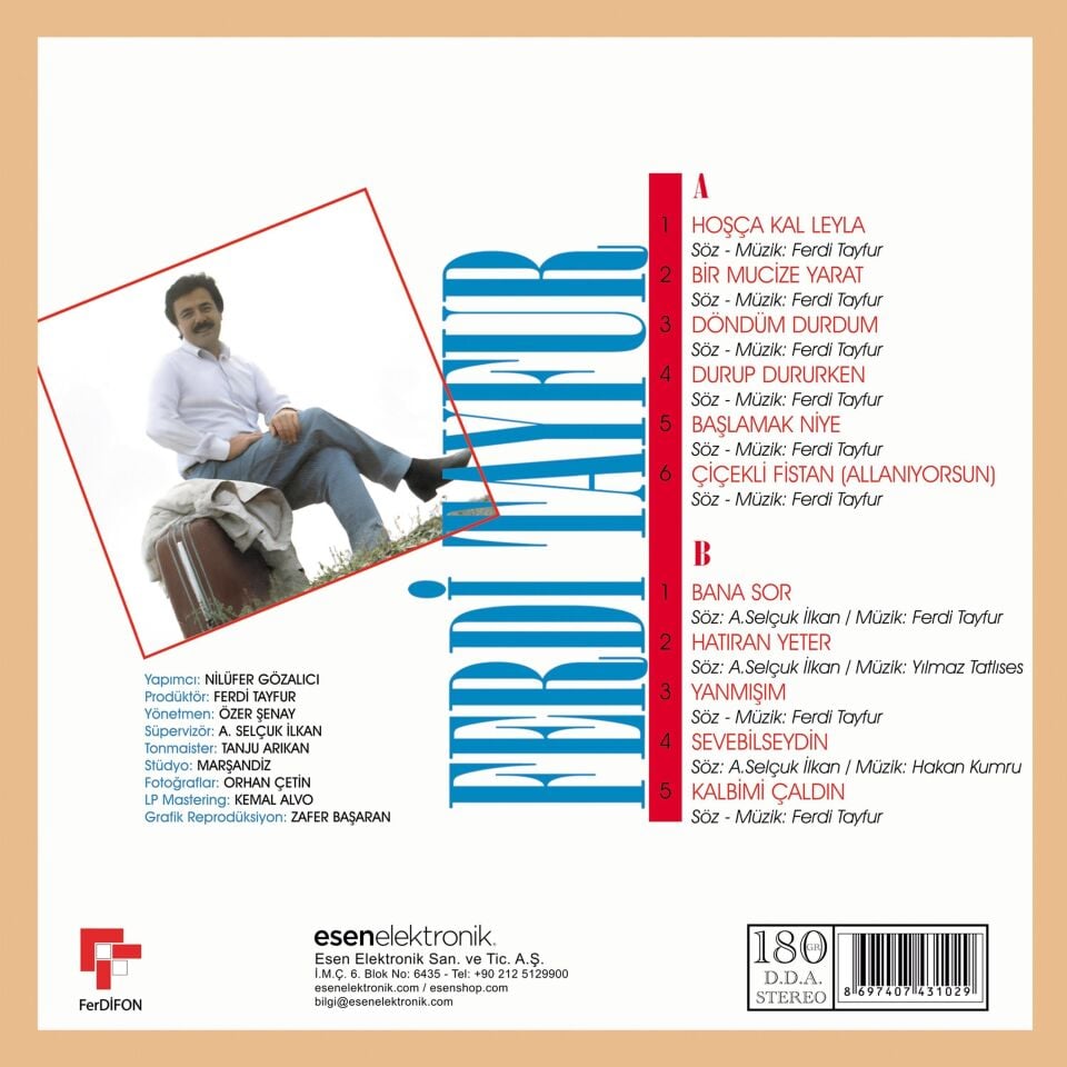 FERDİ TAYFUR - HOŞÇAKAL (1990) - LP 180GR 2025 BASIM SIFIR PLAK