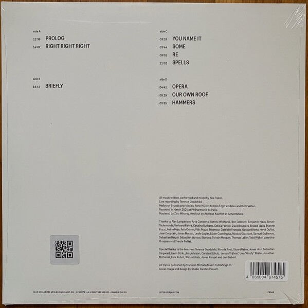 NILS FRAHM – PARIS (2024) - 2LP SIFIR PLAK