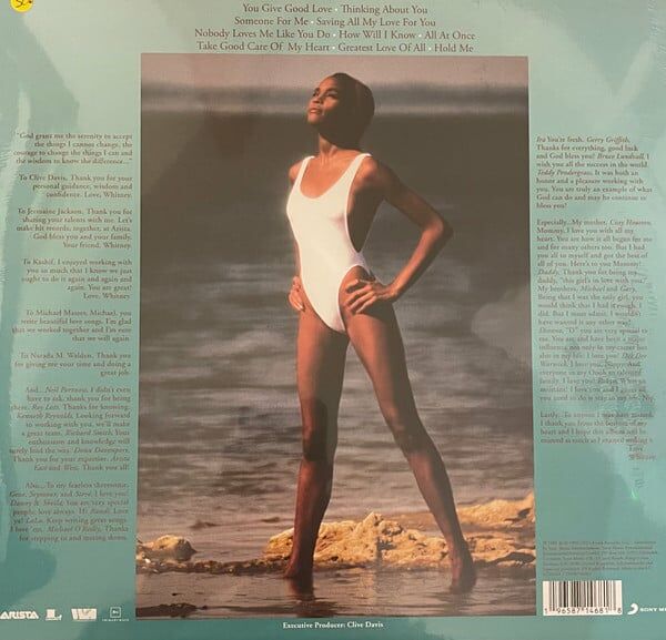 WHITNEY HOUSTON - WHITNEY HOUSTON (1985) - LP 2023 TRANSLUCENT PEACH COLOURED SIFIR PLAK
