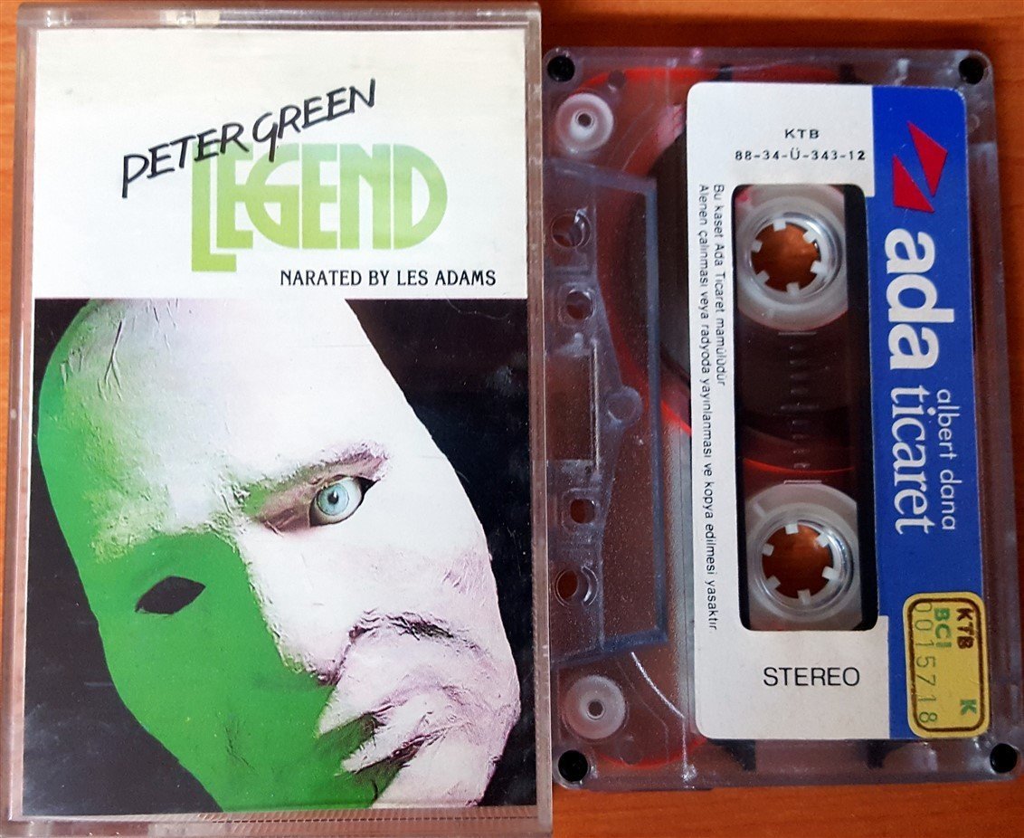 PETER GREEN - LEGEND (1988) ADA CASSETTE MADE IN TURKEY ''USED'' PAPER LABEL