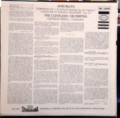 SCHUMANN: SYMPHONY NO.1, CLEVELAND ORCHESTRA, GEORGE SZELL - PLAK 2.EL