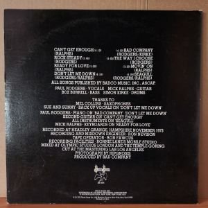 BAD COMPANY - BAD COMPANY (1974) - LP 2.EL PLAK