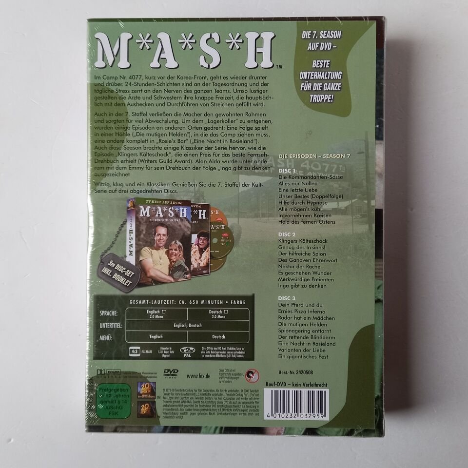 M*A*S*H - THE COMPLETE SEASON 7 - 3DVD AMBALAJINDA SIFIR