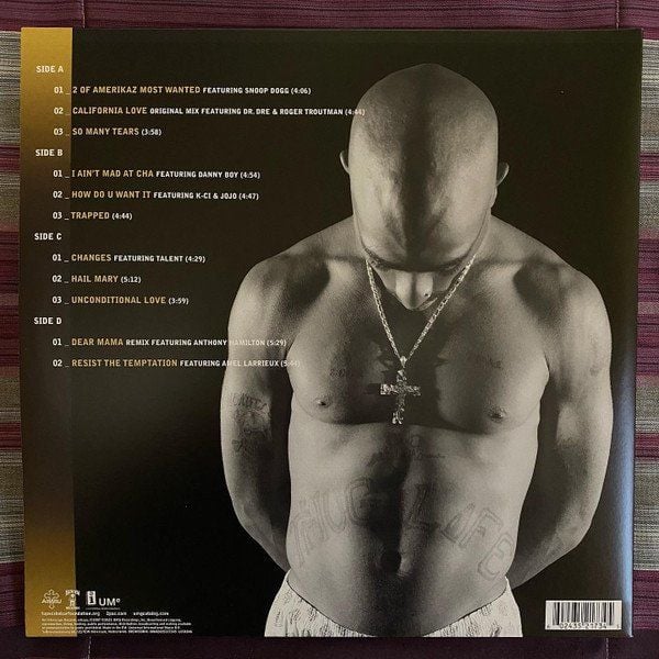 2PAC (TUPAC) - THE BEST OF 2PAC / PART 1: THUG (2007) - 2LP COMPILATION 2021 EDITION SIFIR PLAK