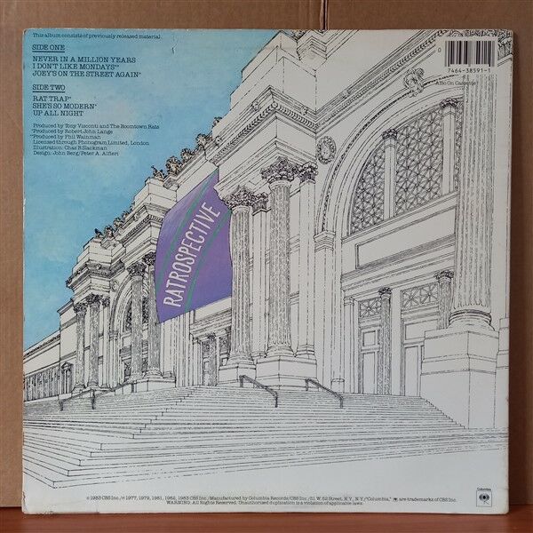 THE BOOMTOWN RATS – RATROSPECTIVE (1983) - LP 2.EL PLAK
