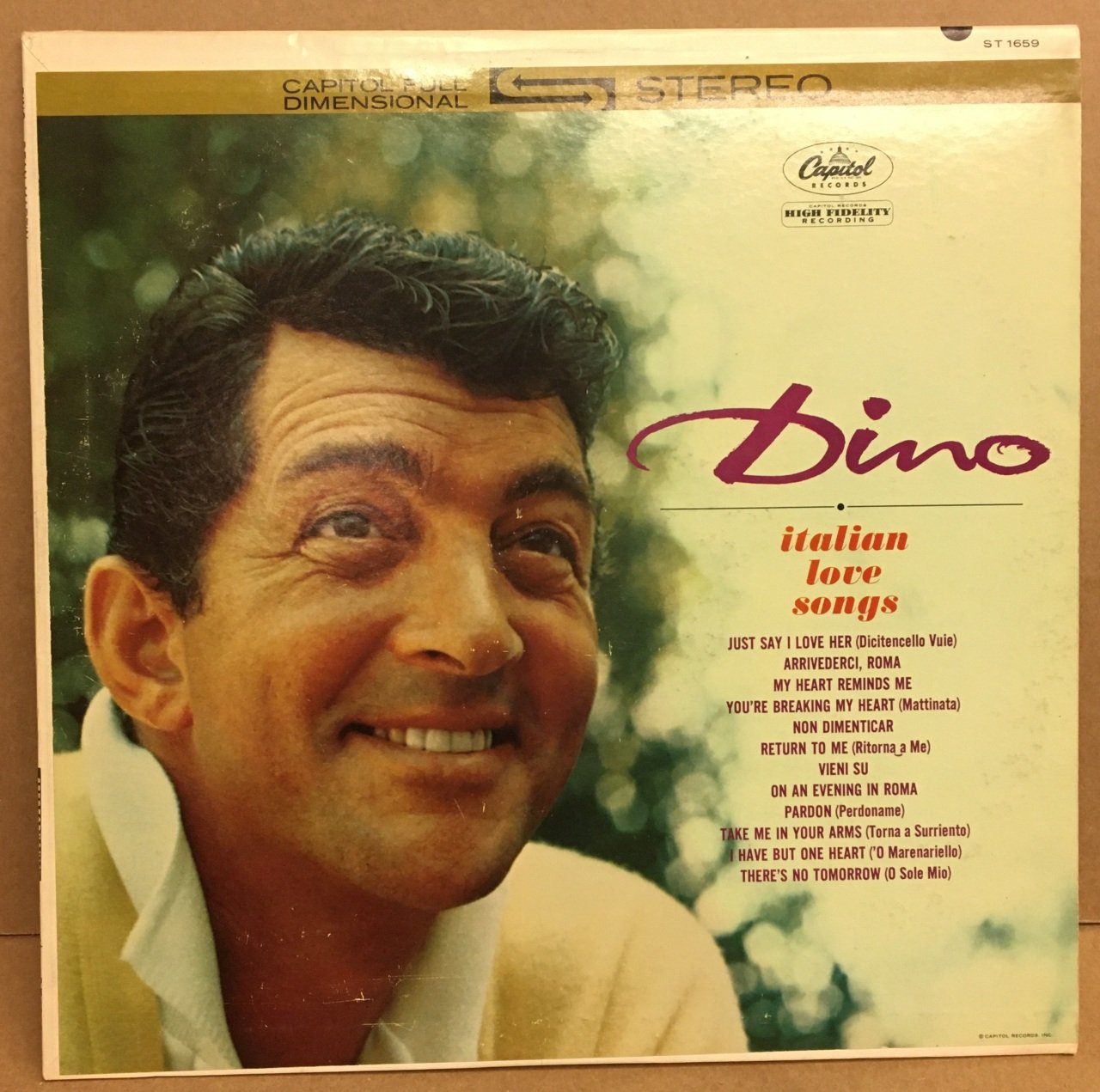 DEAN MARTIN - ITALIAN LOVE SONGS 2.EL PLAK