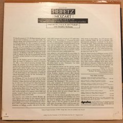MOZART CONCERTO NO. 4 & 5 (TURKISH), HEIFETZ (1972) 2.EL PLAK