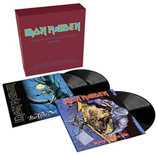 IRON MAIDEN - FEAR OF THE DARK LP + NO PRAYER FOR THE DYING LP + VINYL BOX for 1990 2015 ALBUMS SIFIR