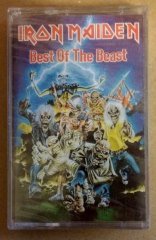 IRON MAIDEN BEST OF THE BEAST CASSETTE MADE IN TURKEY TRANSPARENT,WHITE LETTERS,SILVER BANDEROLE ''NEW''