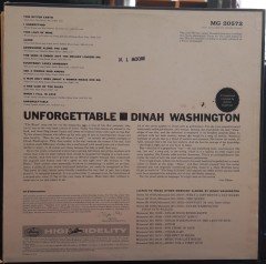 DINAH WASHINGTON - UNFORGETTABLE - 2.EL PLAK